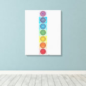 7 Chakra Canvas Afdrukken (Insitu (Houten vloer))