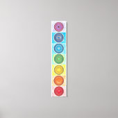 7 Chakra Canvas Afdrukken (Voorkant)
