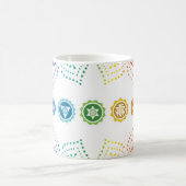 7 Chakra, kleurrijk gestippeld Koffiemok (Center)