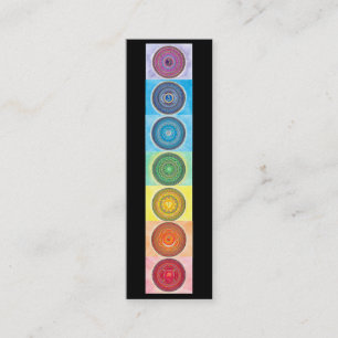7 Chakra Mandala Mini Visitekaartjes