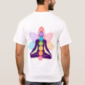 7 Chakra meditatie T-shirt (Achterkant)