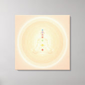 7 Chakra Meditation Wall Art | Spiritual Yoga  Canvas Afdruk (Voorkant)
