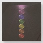 7 Chakra Square Drinken Coaters Stenen Onderzetter (Voorkant)
