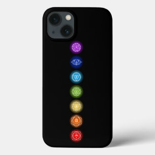 7 Chakra symbolen Black Case-Mate iPhone Case