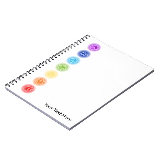7 Chakra Symbolen Notitieboek (Linkerzijde)