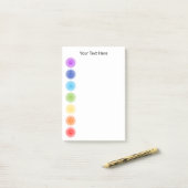 7 Chakra Symbolen Post-it® Notes (Op bureau)