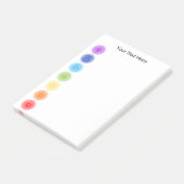 7 Chakra Symbolen Post-it® Notes (Schuin)