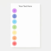 7 Chakra Symbolen Post-it® Notes (Voorkant)