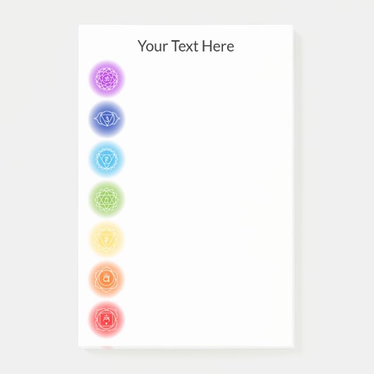 7 Chakra Symbolen Post-it® Notes (Voorkant)