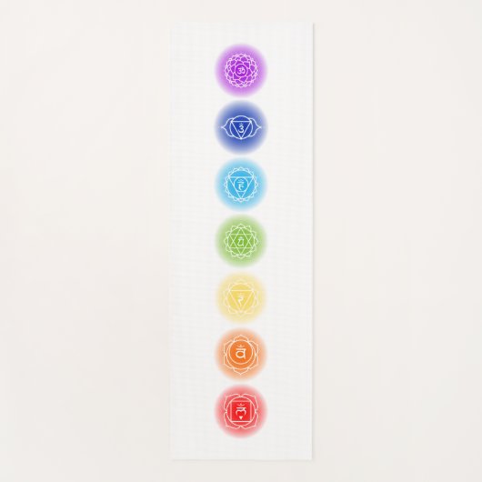 7 Chakra Symbolen Yogamat (Voorkant)