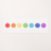 7 Chakra Symbolen Yogamat (Voorkant (horizontaal))