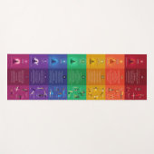 7 Chakra Yoga houdingen & affirmaties Yoga Mat - 8 (Voorkant (horizontaal))