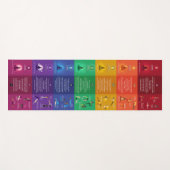 7 Chakra Yoga houdingen & affirmaties Yoga Mat - 8 (Voorkant (horizontaal))