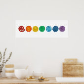 7 Chakras #1 Clearing Artwork Poster (Keuken)