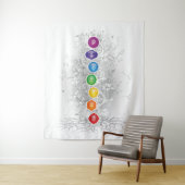 7 Chakra's Boom Tapestry - 26 Wandkleed (In situ)