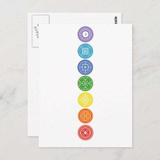 7 Chakras Briefkaart (Voorkant / Achterkant)
