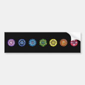 7 Chakras Bumpersticker (Voorkant)