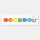 7 Chakras Bumpersticker (Voorkant)