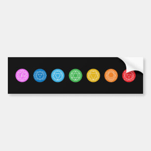 7 Chakras Bumpersticker
