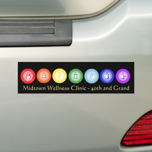 7 Chakras Bumpersticker (Op auto)
