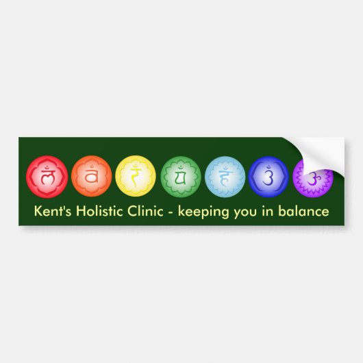 7 Chakras Bumpersticker (Voorkant)
