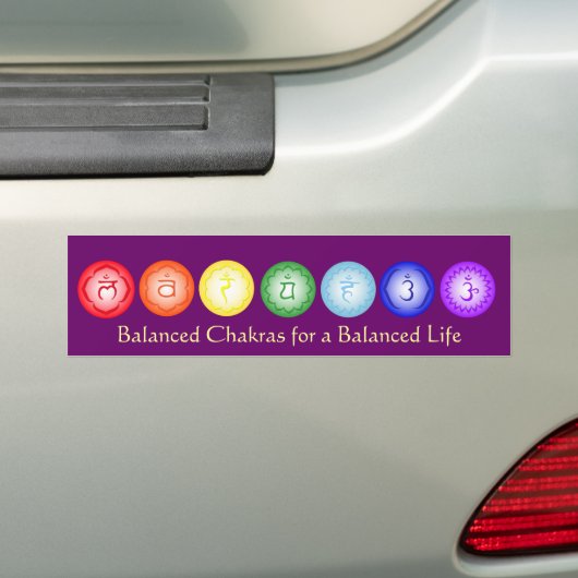 7 Chakras Bumpersticker (Op auto)