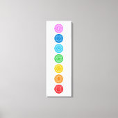 7 Chakras Canvas Afdrukken (Voorkant)