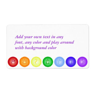 7 Chakra's en hun symbolen Etiket