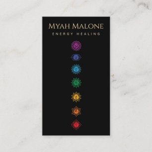 7 Chakras Energy Healer Yoga Coach Visitekaartje