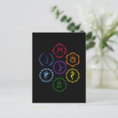 7 Chakras in een Cirkel Briefkaart (Staand voorkant)