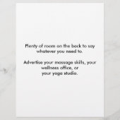 7 Chakras in een lijn Flyer (Achterkant)