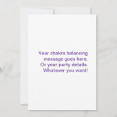 7 Chakras in een lijn Kaart (Achterkant)