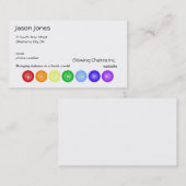 7 Chakras in een lijn Visitekaartje (Voorkant / Achterkant)