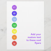 7 Chakras in een Line Flyer (Voorkant)