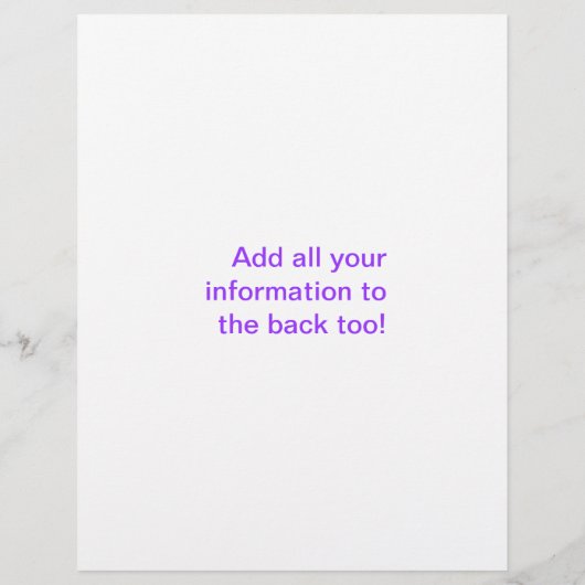 7 Chakras in een Line Flyer (Achterkant)