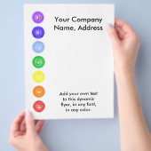 7 Chakras in een Line Flyer (Hand)