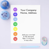 7 Chakras in een Line Flyer (Enkel)