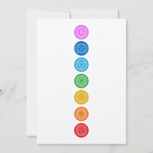 7 Chakras Kaart (Voorkant)