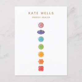 7 Chakras Kundalini Healer Briefkaart
