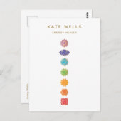 7 Chakras Kundalini Healer Briefkaart (Voorkant / Achterkant)