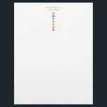 7 Chakras Kundalini Healer Flyer<br><div class="desc">Eenvoudige gouden chakra's op zwarte achtergrond. Voor meer bijpassende marketingmaterialen kunt u contact met mij opnemen via maurareed.designs@gmail.com.</div>