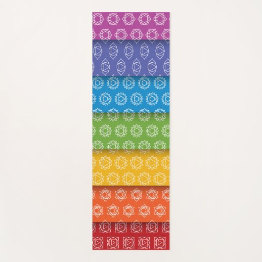 7 Chakras Pattern Yoga Mat (Voorkant)