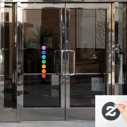 7 Chakras Raamsticker (Kantoordeur)