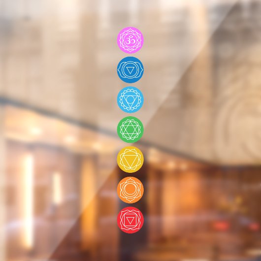 7 Chakras Raamsticker (Vel 2)