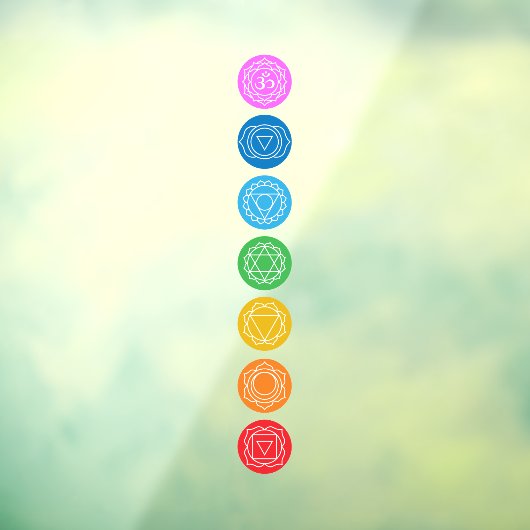 7 Chakras Raamsticker (Vel 3)