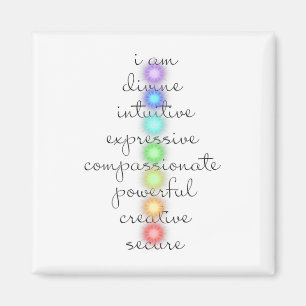 7 Chakras S voor yogaliefhebbers Magneet