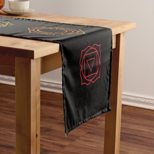 7 Chakras Short Table Runner Korte Tafelloper (Voorbeeld)