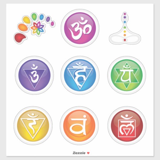 7 Chakra's Sticker 10 Set #05 (Vel)