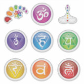 7 Chakra's Sticker 10 Set #05 (Voorkant)
