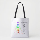 7 Chakra's stijl Yoga Meditatie Tote Bag (Voorkant)
